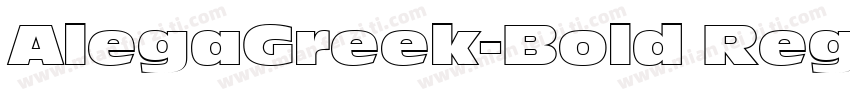 AlegaGreek-Bold Regu字体转换